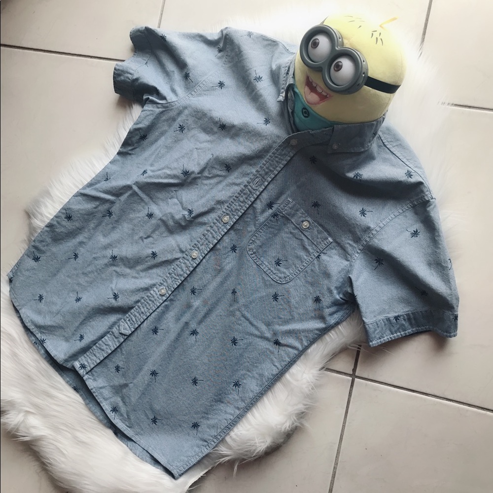 Slim fit men’s denim men’s shirt 👔